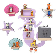 Boarti Sea Set Children's Shelf Small - Suitable for Toniebox and Tonies - for Playing and Collecting