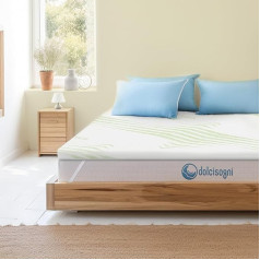 Dolci Sogni Topper Memory Foam Beds and Concealer Rigidität Mattress 120 x 190 x 5 cm