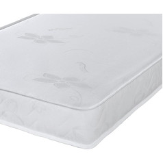 Extreme Comfort Ltd Budžeta atmiņas putu matracis 11,5 cm dziļš vidēji ciets ar bezstresa miega virsmu Memory Foam White 3ft Standard UK Single 90cm x 190cm