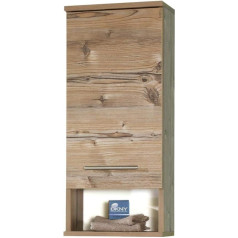 Schildmeyer Isola 119933 Wall Cupboard 30 x 20.5 x 71 cm Silver Spruce Decor