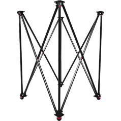 Sportaxis Foldable Height Adjustable Lightweight Carrom Board Stand (Black)