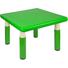 Alles-Meine.de Gmbh Children's Table - Green - for Indoor and Outdoor Use - Children's Furniture for Girls and Boys - Plastic/Plastic & Metal - Children - Garden Furniture - Table Tables/Children's