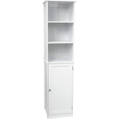 Bath Vida Priano Floor Standing Bathroom Cabinet, High Storage Unit, White