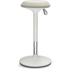 Ergotopia ® Dykó Ergonomisks biroja krēsls - Ergonomisks krēsls ar šūpoļu efektu - regulējams sēdekļa augstums 56-83 cm - 360° rotējošs ergonomisks krēsls ar dinamisku pamatni