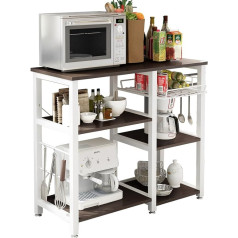 Sogeshome 3-Shelf Kitchen Shelf, Baker’s Shelf, Standing Shelf, Microwave Holder, Kitchen Shelf Storage, Kitchen Trolley