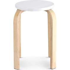 Ejoyous Стул для столовой, деревянный штабелируемый стул с нескользящим ковриком, барный стул, штабелируемый стул для класса, кухни, столовой 