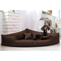 Tierlando Trivia Comfort Šunų lova kampinė lova Trikampė lova kampinė sofa TR4-100 cm B Spalva: 01/Brown