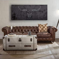 Jvmoebel English Chesterfield Couch Leather Sofa Couchen Sofas Three Seater Brown Wheels