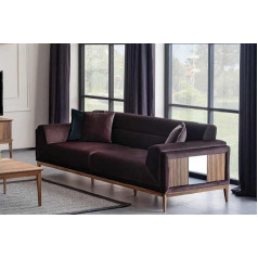 Jv Möbel Liels 3-vietīgs dīvāns Mīkstās mēbeles Couchen XXL dīvāni Auduma dīvāns Tekstila dīvāns