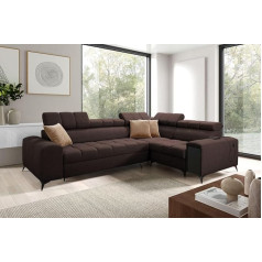 Im Sofa Living Room Couch Corner Sofa Upholstered Corner with Sleep Function Greko II Left/Right Choice of Colours Top Quality