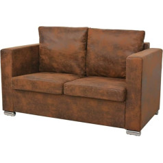 Whopbxgad Lauko terasos komplektas,Lauko baldų komplektas,Karalienės miegamoji sofa,2-Sitzer Sofa 137 x 73 x 82 cm Künstliches Wildledercouch,honbay sekcinė sofa,gnixuu sekcinė sofa,Love sac Sofa,