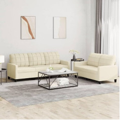 Ohoowoo Sofa-Couch, Retro- und warmes Wohnzimmer-Herzstück, vielseitige Sitzgelegenheit for kleine Wohnungen for Schlafen, städtische Raumlösung, komfortable, robuste Konstruktion ( Color : Creme Mit Kissen ,