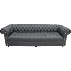 Jvmoebel XXL liels dīvāns dīvāns Chesterfield 480 cm Mīkstie dīvāni 3-vietīgi ādas tekstils #216