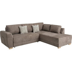 Riess Ambiente riess-ambiente.de Šiuolaikinė Norvegijos svetainės sofa-lova su pagalve Taupe