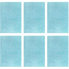 ‎Dariokki Dariokki Placemats Placemats Mat Blue Placemats Set of 6 Non-Slip, viegli tīrāms, tīrāms, tīrāms Cross Weave Placemats Mat Made of Woven Vinyl