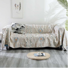 YUR Reversible dīvāns Throw sega Bohēmisks dīvāns Slipcover mīksts kokvilnas dīvāns sedz King Size mēbeļu dīvāns aizsargs krēsls Loveseat 4 sēdvietas dīvāns 200x230cm