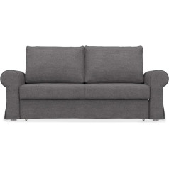 Comfortly 3vietīgs ar rokām darināts pārvalks, saderīgs ar Backabro Sleeper Couch, tikai pārvalks (Crown - tumši pelēks)