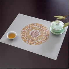 Placemats Set ēdamgalda paklāji 2 gab ķīniešu stils Placemats Placemats for Home Dining Table Mat galda trauku bļoda kauss Coaster mājas apdare (krāsa : B, izmērs