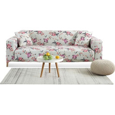 PETCUTE Dīvāna pārvalks 4 sēdvietas Stretch Printed Sofa Throw Neslīdošs visaptverošs dīvāna pārvalks izgatavots no poliestera spandekss auduma