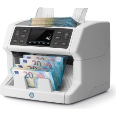 Naudas skaitīšanas iekārta Safescan 2850, skaita dažādas banknotes - banknošu skaitītājs ar 3 virzienu autentifikācijas pārbaudi - naudas skaitīšanas iekārta ar daudzvalodu lietotāja saskarni