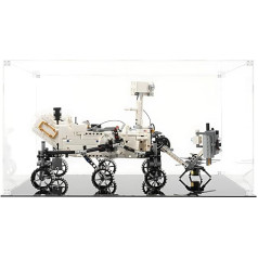 icuanuty Akrila vitrīna Lego Technic NASA Mars-Rover Perserverance 42158, putekļu necaurlaidīga vitrīna Lego 42158 rotaļu automašīnai, Lego mīļotājiem (tikai vitrīna), izmērs: 40 x 25 x 25 cm