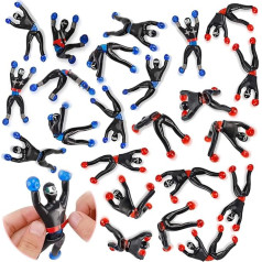 Liberty Imports Sticky Stretchy Wall Climber Window Climber Climber Alpīnists Vīrieši Party Gift Tricky Toy for Kids Bulk Pack Adhesive Ninjas