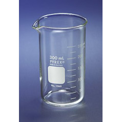 Pyrex spainīši, augsta Berzelius forma, ar izsmidzinātāju, graduēti, 600 ml, 3 gab.