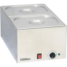 Bain Marie avec 2 Bacs GN 1/2 et Couvercles - Casselin