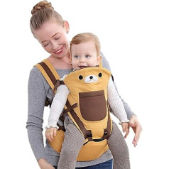 Rufun Baby Carrier dzīvnieku modelis gurnu sēdeklis ergonomisks jaundzimušajiem priekšā un aizmugurē