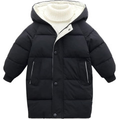 Ommda Baby Girls' Hooded Jacket Winter Warm Children's Coat Long Padded Coats Outfits Quilted Jacket