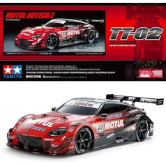 Tamiya 58735 1:10 RC Motul Autech Z 2023 TT-02 Tālvadības pults vadāma automašīna, transportlīdzeklis, Modeļu būve, montāža, hobijs, RC komplekts, nekrāsots