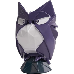 NENBOLEC Modern Sculpture Arts Owl Decor Figures Animal Statue Gift Living Room Art Polyresin Ornament Purple 20 cm