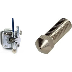 Micro-Swiss Swiss Bowden Dual Gear Extruder Compatible with Creality Ender, CR10, CR-10 Pro, CR-10S, CR6-SE, Tornado & Brozzl Volcano 1.75 mm Nozzle Plated Copper 0.4 mm Diameter, 10602040, Diameter