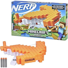 Nerf Minecraft Pillager's arbalets, reāla arbaleta darbība, ietilpst 3 Nerf Elite šautriņas.