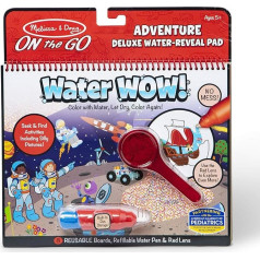 Melissa & Doug On The Go Water Wow! Daudzreiz lietojams ūdens-atgriešanas Deluxe aktivitāšu paliktnis - Piedzīvojums