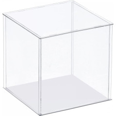 sourcing map Clear Display Cabinet Acrylic Box Assembly Transparent Dustproof Display Case 30x30x40cm Collectibles Crafts