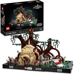 LEGO 75330 Star Wars Jedi Training auf Dagobah – Diorama Set für Erwachsene mit Luke Skywalker, Yoda und R2-D2-Figuren sowie Luke Skywalkers X-Wing, Geschenkidee für Männer, Frauen, Ihn, Sie