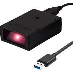 Svītrkodu skeneris HD-S10 HDWR 1D kods, bezvadu un USB, profesionāls svītrkodu skeneris USB svītrkodu skenēšanai, ātrs svītrkodu skeneris un svītrkodu lāzers, automātiskais lasītājs