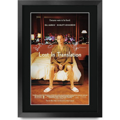 HWC Trading FR A3 Lost in Translation Bill Murray Gifts Signed Autographed Poster Movie Memorabilia A3 Framed