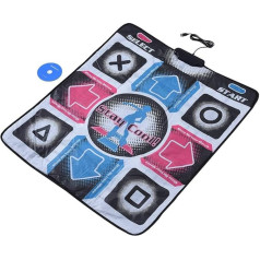 Vikye Dance Game Pad, нескользящий износостойкий танцевальный коврик Dance Step Mat Dance Pad Controller с USB для ПК, TV Dance Pad Dance Mat