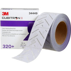 3M Cubitron II Hookit Clean švitrinio popieriaus rulonas 34449 320+ 70 mm x 12 m