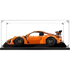 APRILA Акриловая витрина для Technic 42056 - Porsche 911 GT3 RS, пылезащитная витрина Прозрачная витрина для хранения коллекционных моделей, 62 x 30 x 20 см (толь