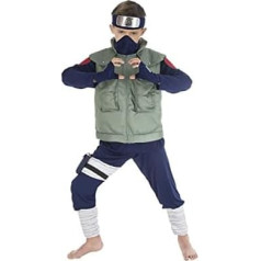 CoolChange Kakashi Hatake Children's Costume from Naruto Shippuden | Includes Headband, Vest & Mask | Sizes: 128-152