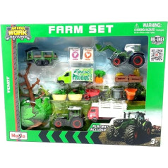 Мини рабочие машины Fendt Трактор Фермерский набор
