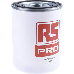 RS PRO hidrauliskais filtrs, 1-1/4 collas, 10 μm, 95 l/min, G1 1/4, līdz 12 bāriem, -32°C / +100°C