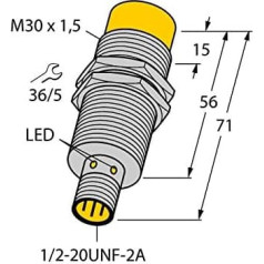 4281813 - NI20U-G30-ADZ30X2-B3131, Induktiver sensors uprox®