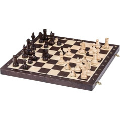 Square - Pro Chess No. 4 Wenge - Wooden Chess Game - Chess Board & Staunton 4