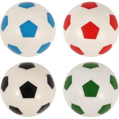 100x Flummi Dopsball Springball Fußball Weiss Bunt 3,5 cm Mitgebsel Geburtstag