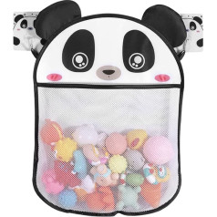 YPLonon Vannas rotaļlietu uzglabāšanas tīkls Panda Net Bath Toy 45 x 35 cm Uzglabāšanas rotaļlietu tīkls Vannas tīkls rotaļlietām ar 2 gab Panda pašlīmējošiem āķiem