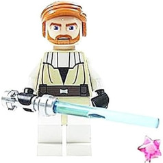 LEGO Star Wars - Obi Wan Kenobi figūriņa ar lāzera zobenu un rozā zvaigzni